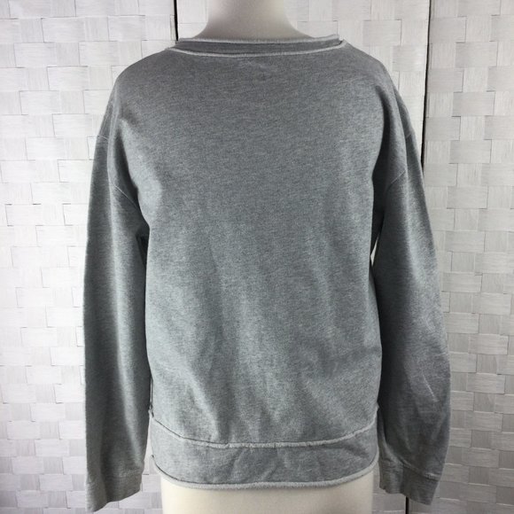 Disney Parks Minnie Bow Gray cut-out SweatShirt S - Picture 5 of 8